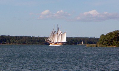 traditionelles Segelschiff