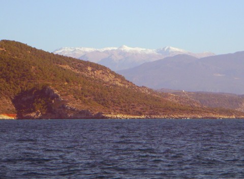 schneebedeckte Berge